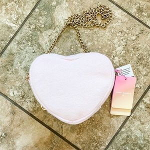Stoney Clover Lane x Target Pink Heart Chain Crossbody Purse NWT
